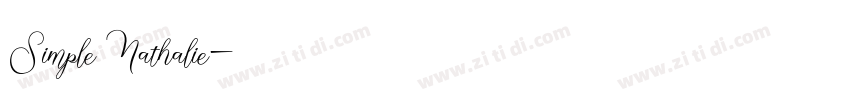 Simple Nathalie字体转换
